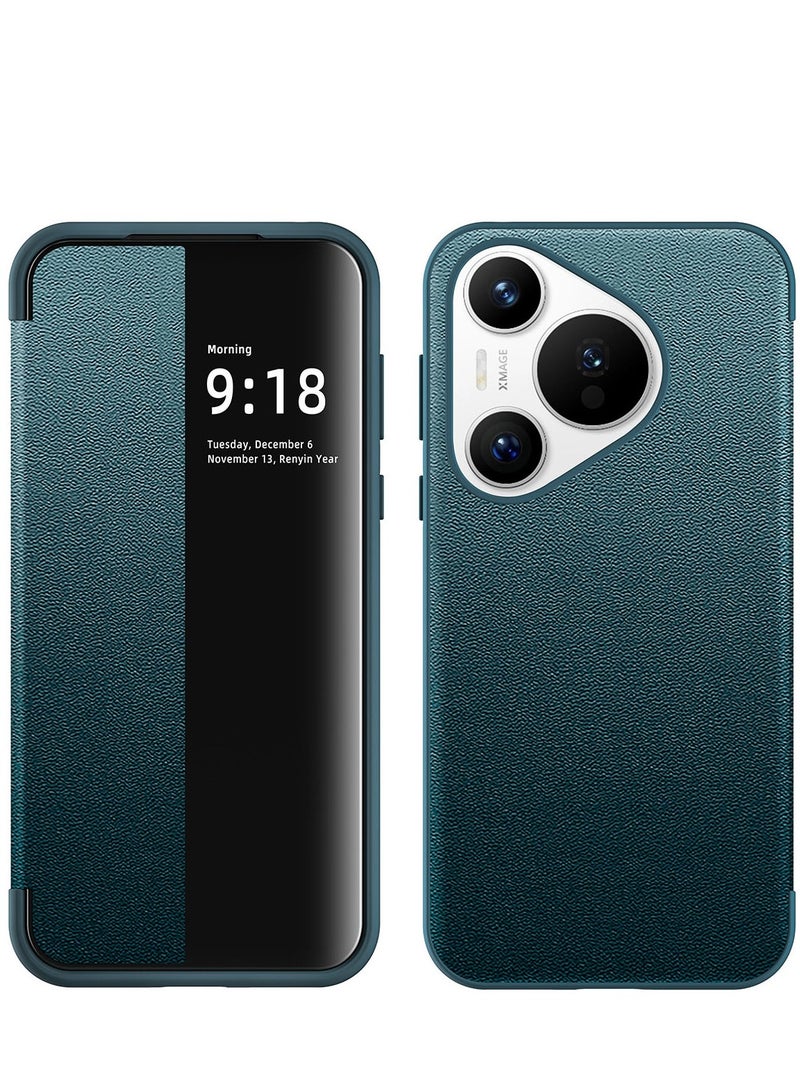 Flip Case Compatible with Huawei Pura 80 Pro 2025 Case Clear View Window, Magnetic Slim Flip Case Drop Protection Shockproof Protective Cover - Image 1